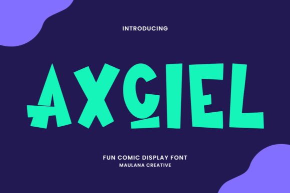 Axciel: A Joyful Display Font for Handmade Creators