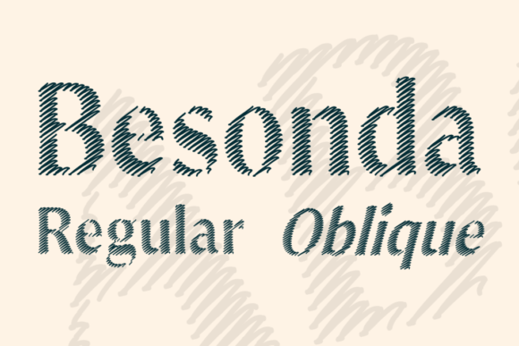 Besonda: A Scratched Display Font That Adds Character to Real Branding