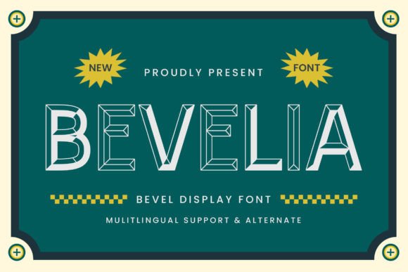 Bevelia: A Display Font That Adds Real Dimension to Your Brand