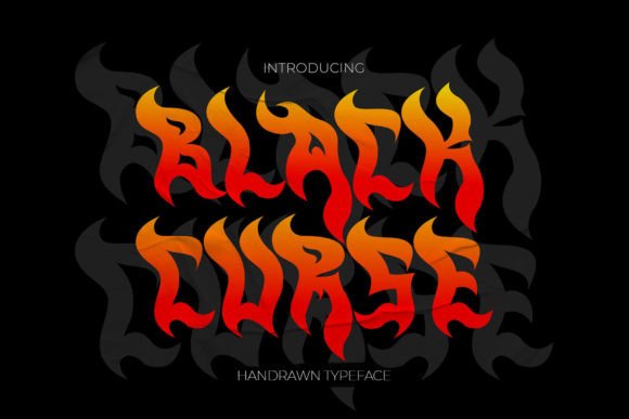 Black Curse: A Display Font That Ignites Campaign Visuals