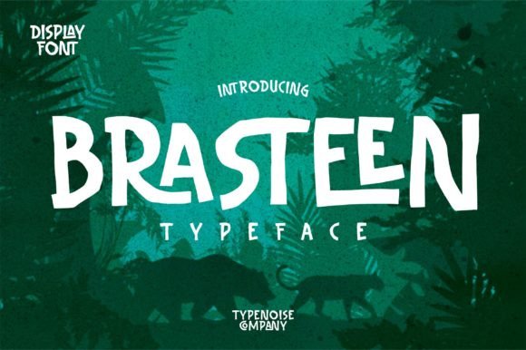 Brasteen Typeface: A Vibrant Display Font for Small Business Branding