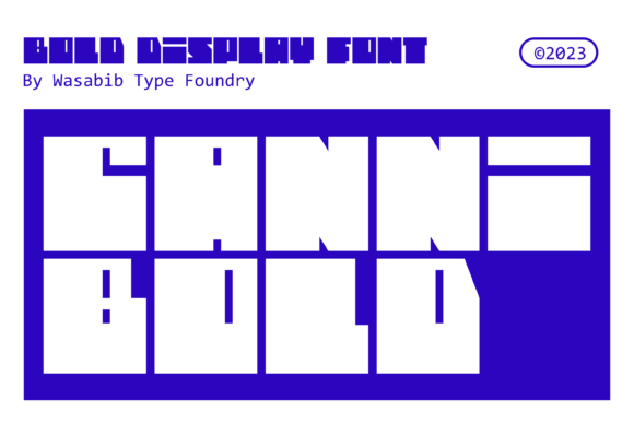 Cannibold: A Display Font That Anchors Your Editorial Voice