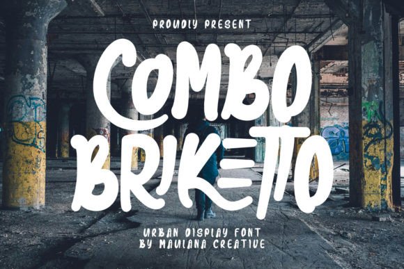 Combo Briketto: A Bold Display Font for Handmade Labels & Printables
