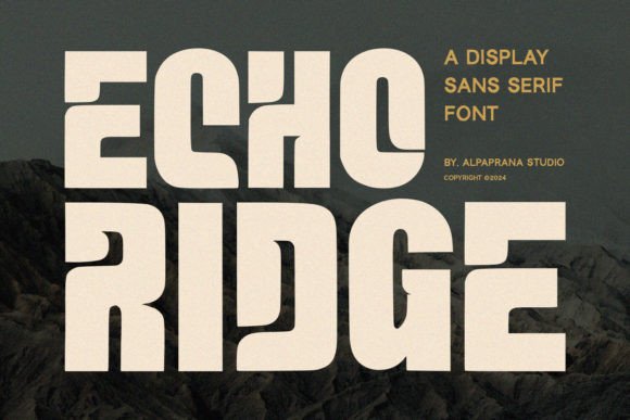 Echo Ridge: A Modern Display Font for Small Business Branding