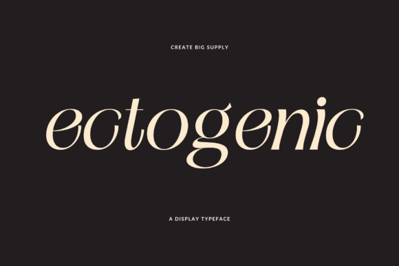 Ectogenic: A Display Font That Elevates Digital Branding