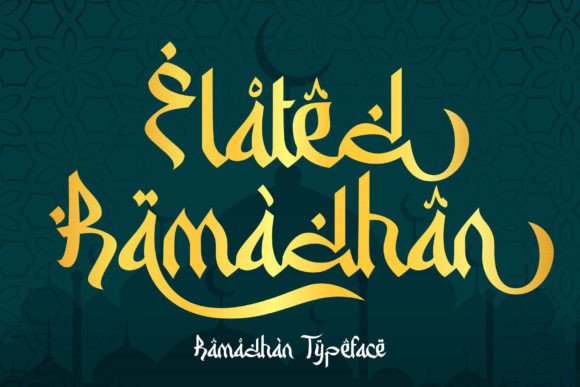 Elated Ramadhan: An Elegant Arabic Display Typeface for Editorial Design