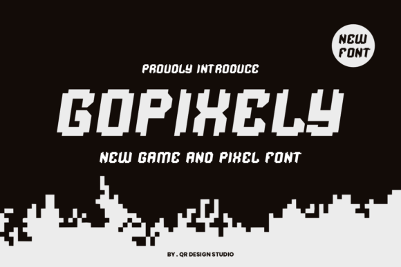 Gopixely: A Playful Display Font That Pops on Digital Screens