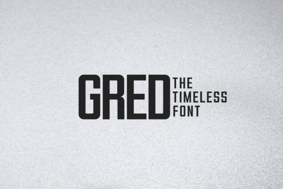 Gred: A Confident Display Font for Editorial Headlines