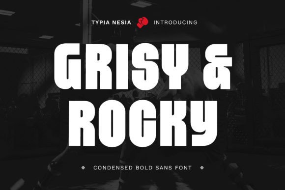 Grisy Rocky: A Bold, Condensed Display Font for Small Business Branding