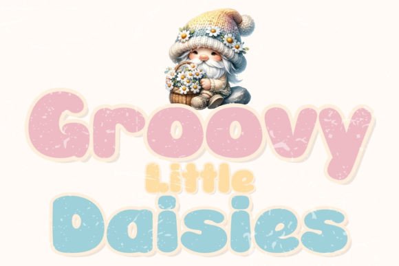 Groovy Little Daisies: A Whimsical Display Font for Thoughtful Editorial Design