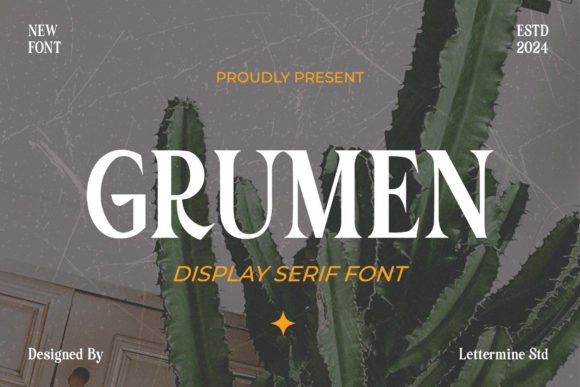 Grumen: A Sophisticated Display Font for Digital Branding