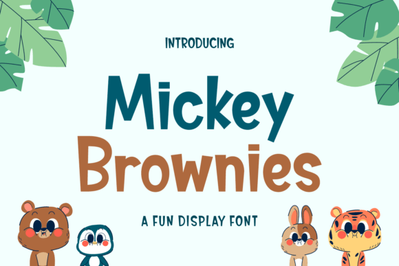 Mickey Brownies: A Playful Display Font for Brand Joy