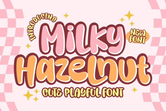 Milky Hazelnut: A Playful Display Font for Editorial Charm