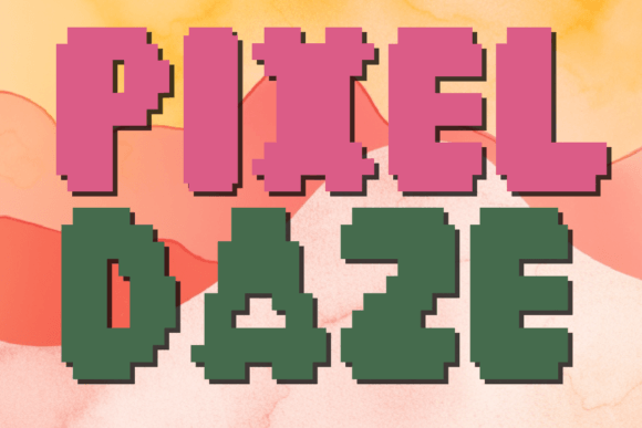 Pixel Daze: A Charming Pixel Art Typeface for Playful Branding