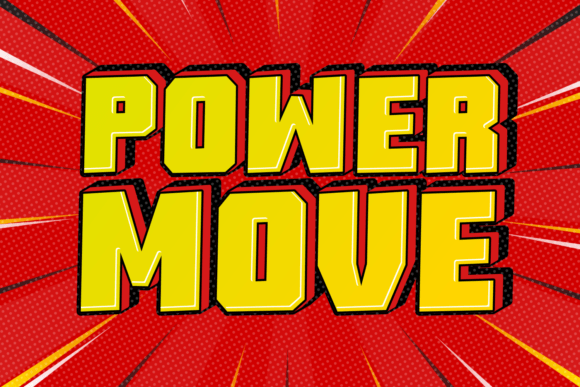 Power Move: A Bold Display Font for Editorial Impact