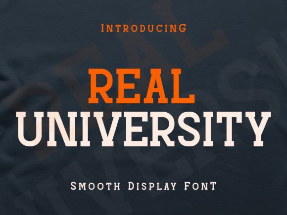 Real University: A Playful Display Font for Digital Branding