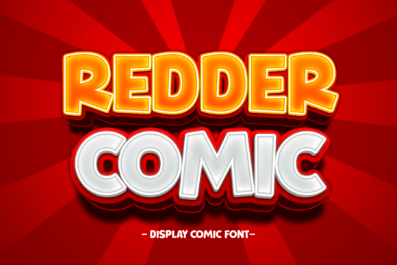 Redder Comic: A Display Font That Makes Your Headlines Pop