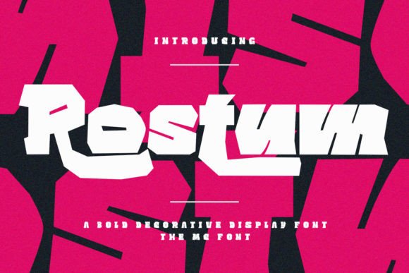 Rostum Bold Display Font for Small Business Branding