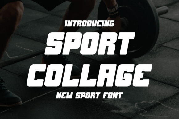 Sport Collage: A Bold, Modern Display Typeface for Editorial Impact