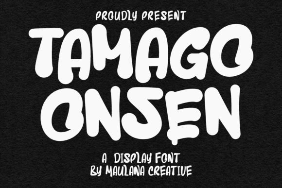 Tamago Onsen: A Playful Display Font for Memorable Branding